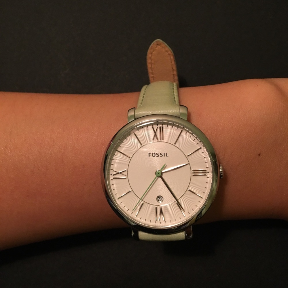 Fossil Leather Strap Watch